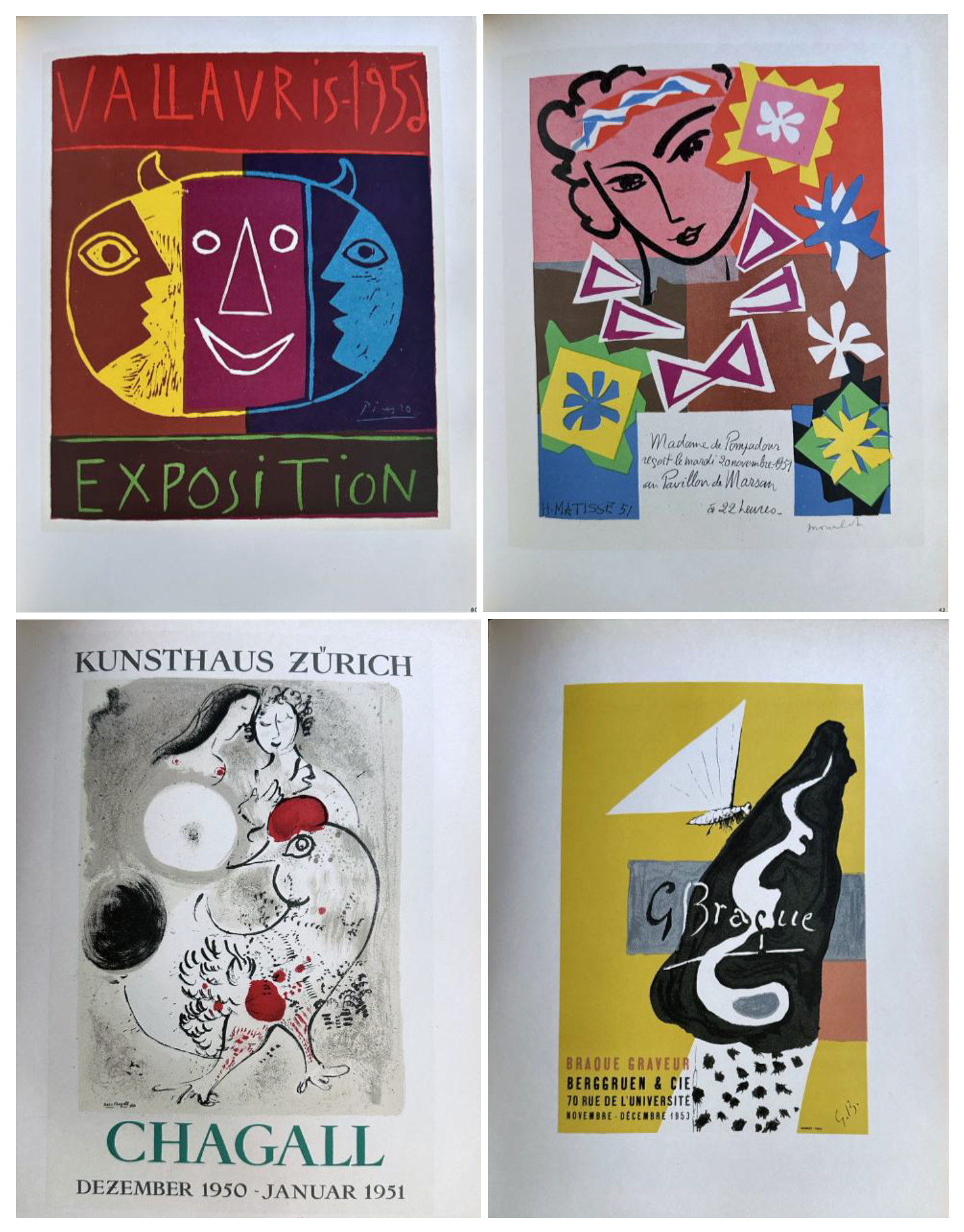 Mourlot. Les Affiches Originales des Maitres de l'ecole de Paris.